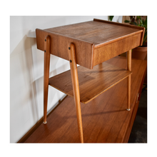 Load image into Gallery viewer, PAIR OF SWEDISH TEAK BED SIDE TABLES BY AB CARLSTRÖM &amp; CO MÖBELFABRIK,

