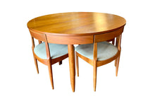 Load image into Gallery viewer, Ernst Hansen Extendible Round Dining Table w&#39; 4 x Chairs
