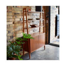 Load image into Gallery viewer, Freestanding Shelving unit in Teak and Oak.
