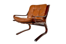 Load image into Gallery viewer, Norwegian Brown leather chair
