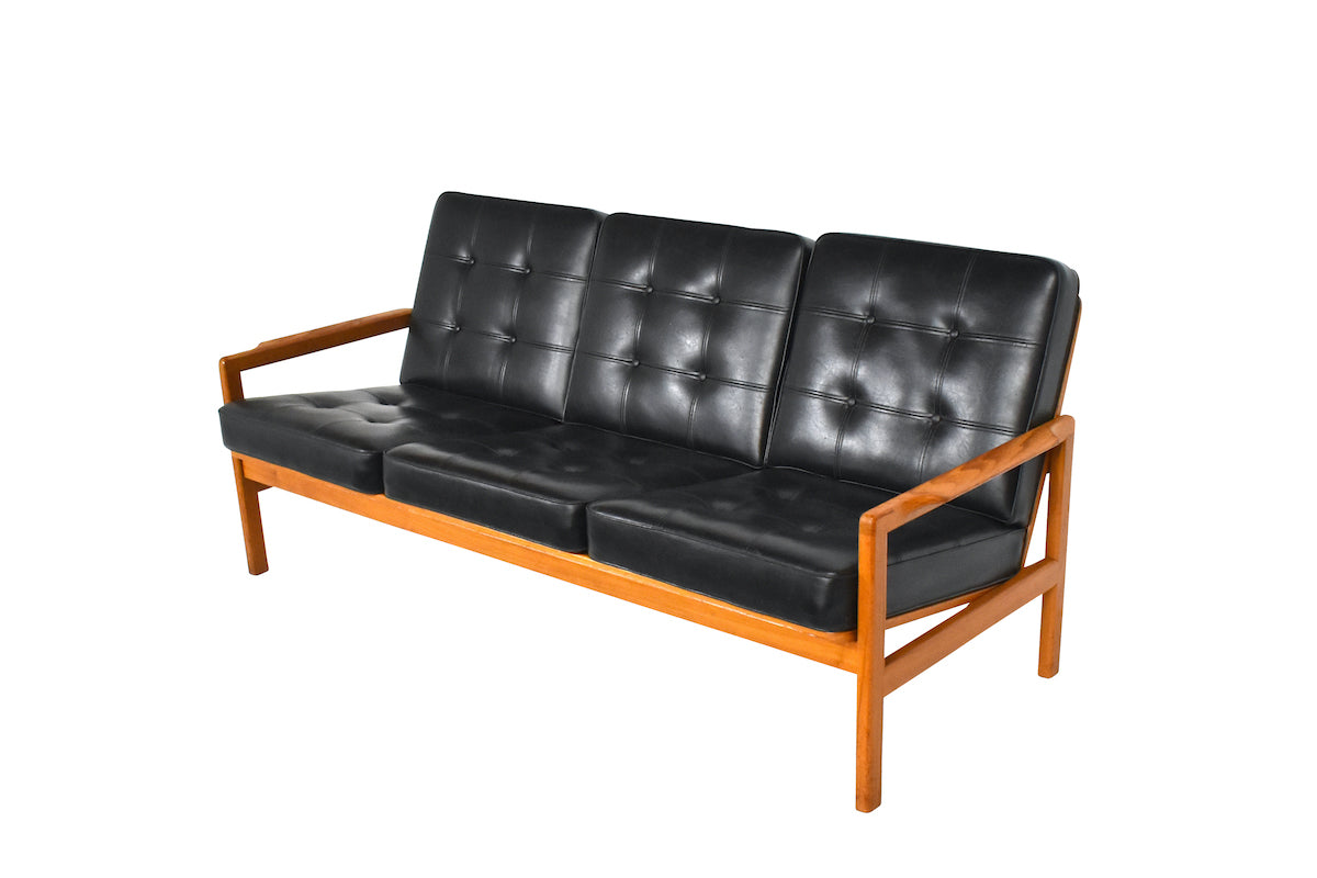 1960s Swedish teak sofa and chair