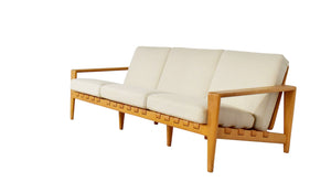 Svante Skogh ”Bodö” oak three seat sofa, 1957