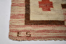 Load image into Gallery viewer, Flat weave  carpet signed - ES
