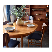 Load image into Gallery viewer, VINTAGE SWEDISH TEAK OVAL DINING TABLE
