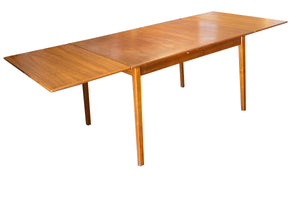 2 - Teak Dining Table with Extensions