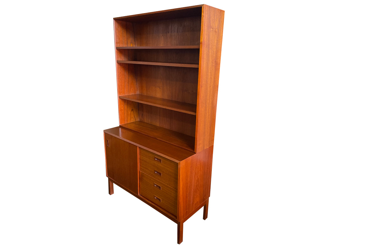 Mid-Century Bookshelf + Cabinet