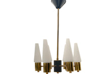 Load image into Gallery viewer, Hans Agne Jakobsson Brass and Opaline Ceiling Lamp
