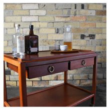 Load image into Gallery viewer, Mahogany Serving Cart
