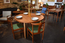 Load image into Gallery viewer, Round Teak + Oak Dining table x 3 extensions
