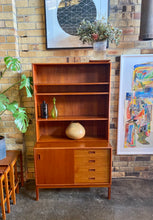 Load image into Gallery viewer, Mid-Century Bookshelf + Cabinet
